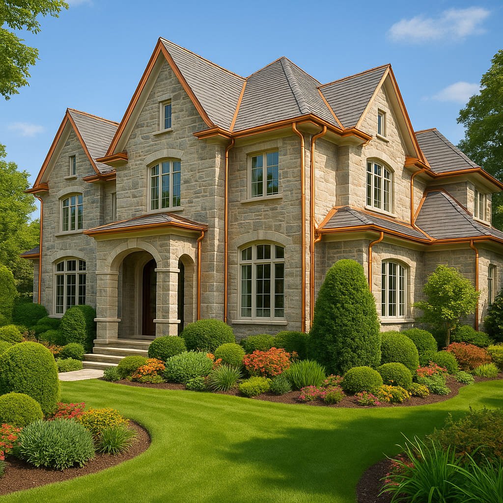 HALF ROUND & COPPER GUTTERS